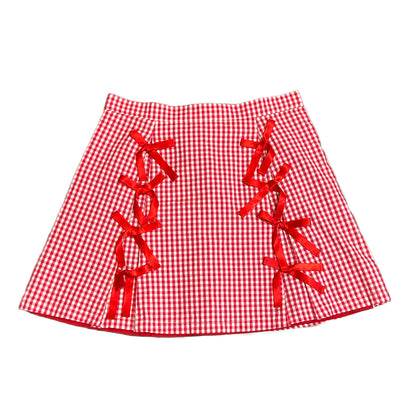 Candy Stripper gingham skirt
